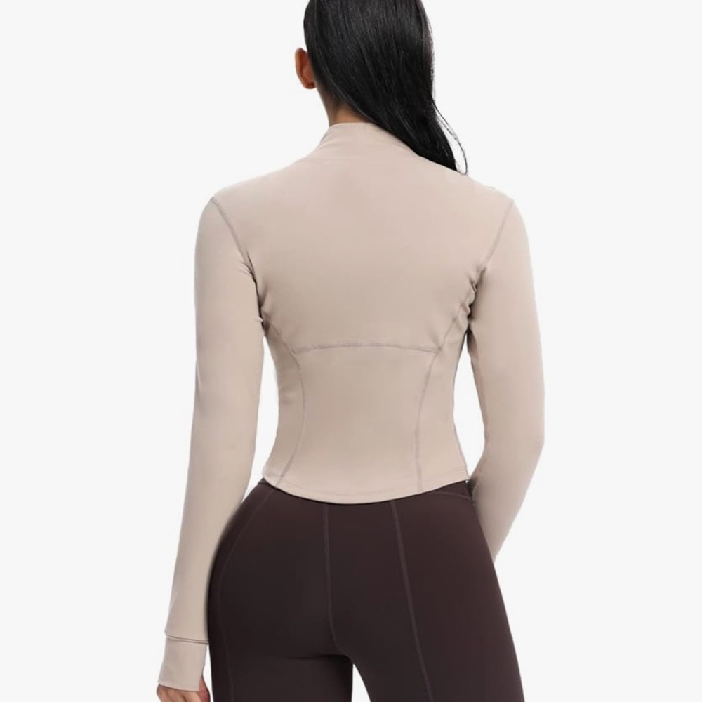 Beige Workout Jacket - Picture 2 of 3